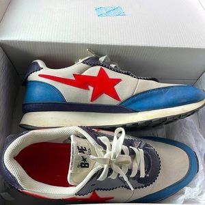 A Bathing Ape Bape Bapesta Roadsta Express Low Navy Shoes 10.5
